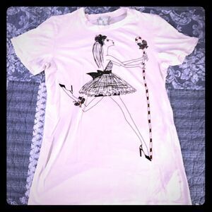Twelve by Twelve Los Angeles ballerina t shirt